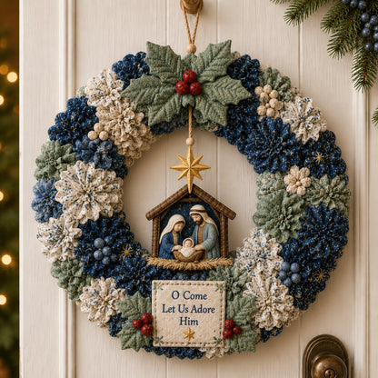 🔥49% Off Last Day - 3D Fabric Poke Wreath DIY Kit