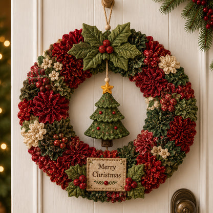 🔥49% Off Last Day - 3D Fabric Poke Wreath DIY Kit