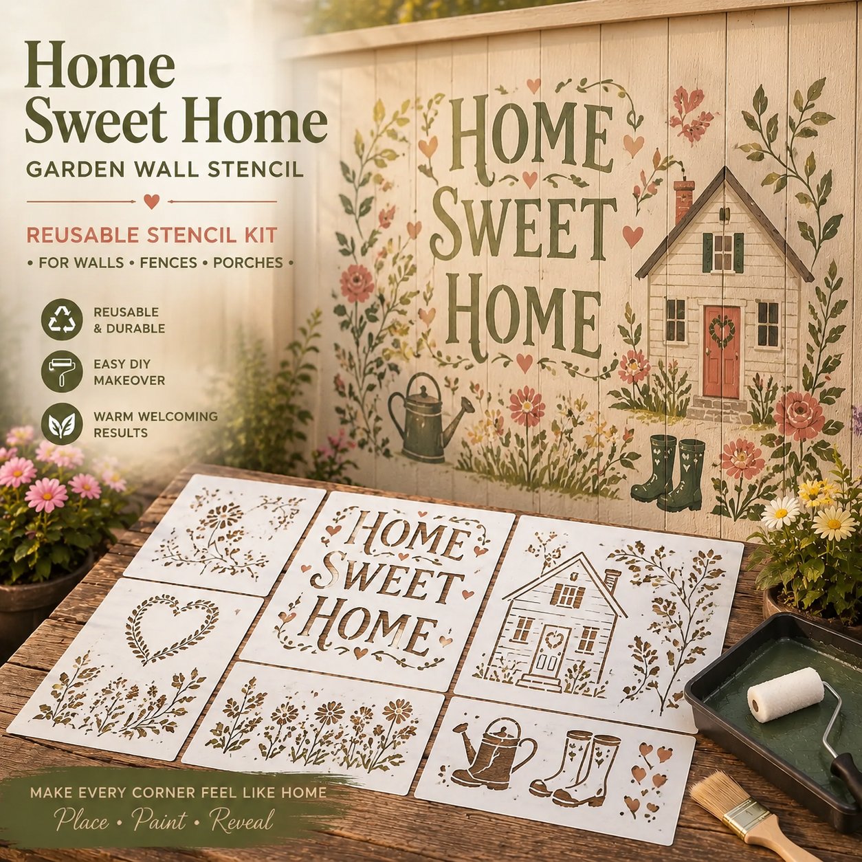 Transform Any Wall Into a Stunning Garden Mural in Minutes