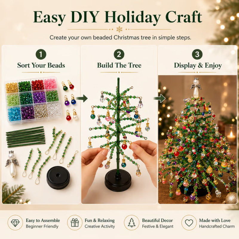 🎄 DIY Christmas tree bead kit – MAKE YOUR OWN SPARKLING CHRISTMAS TREE ✨