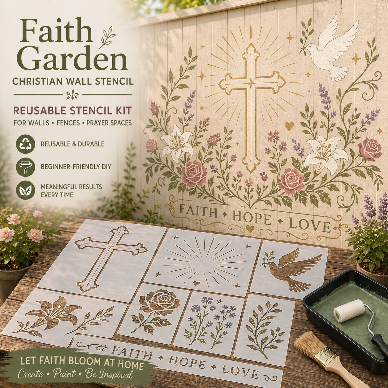 Transform Any Wall Into a Stunning Garden Mural in Minutes