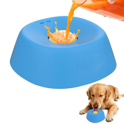 🧡Slow Feeder Dog Bowls for Liquid Treat, [Built-in Rolling Ball] No Spill Bone Broth Dog Licking Bowl, Multi-Purpose Puppy Yogurt Feeder Bowl for All Breeds Dietary Supplement/Post-op Nutrition Feeding-JKL