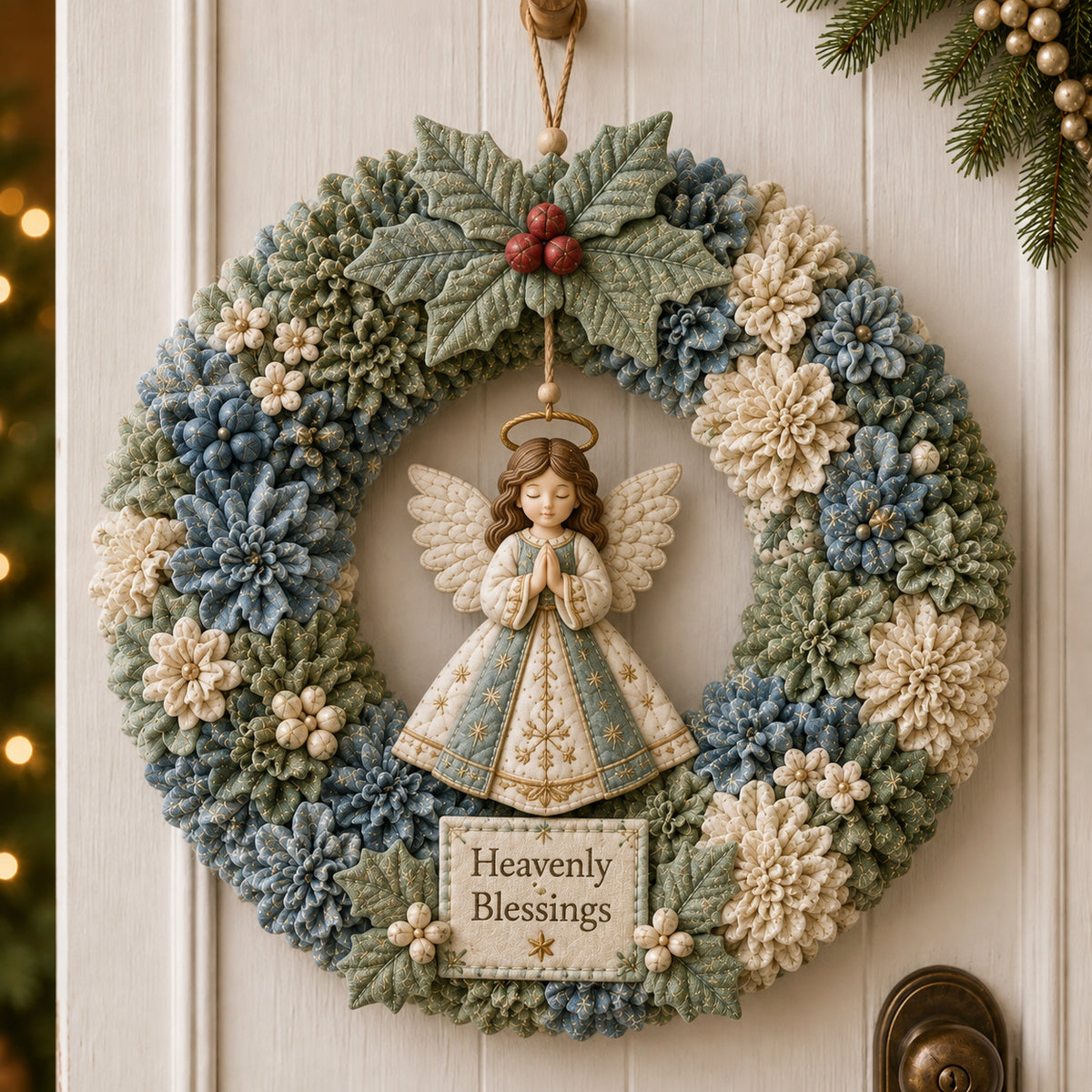 🔥49% Off Last Day - 3D Fabric Poke Wreath DIY Kit
