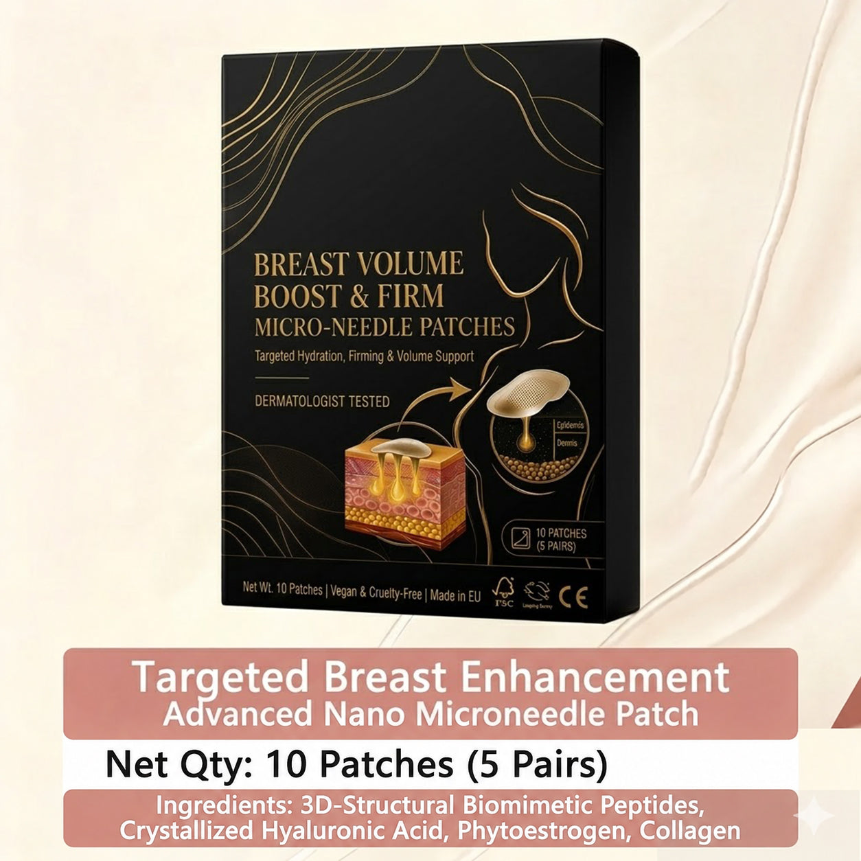 💥Nuravii® 💥Targeted Breast Enhancement Advanced Nano Microneedle Patch